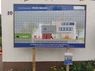 Spendenbarometer für NEUES WAGEN (20.09.2021, © Foto: Daniel Pantle)