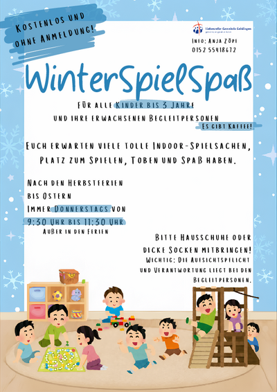 WinterSpielSpaß (nach den Herbstferien 2026 bis Ostern 2027)